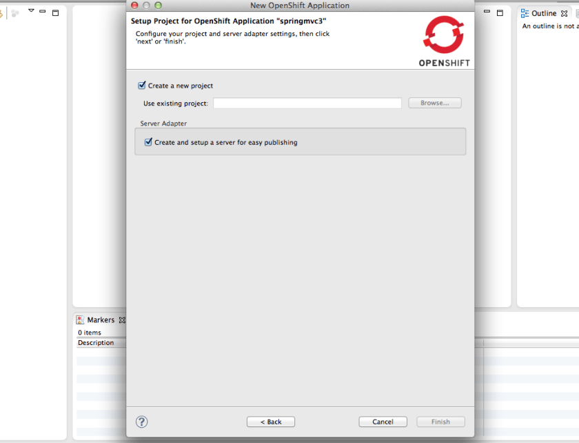 Configure Project and Server Adapter